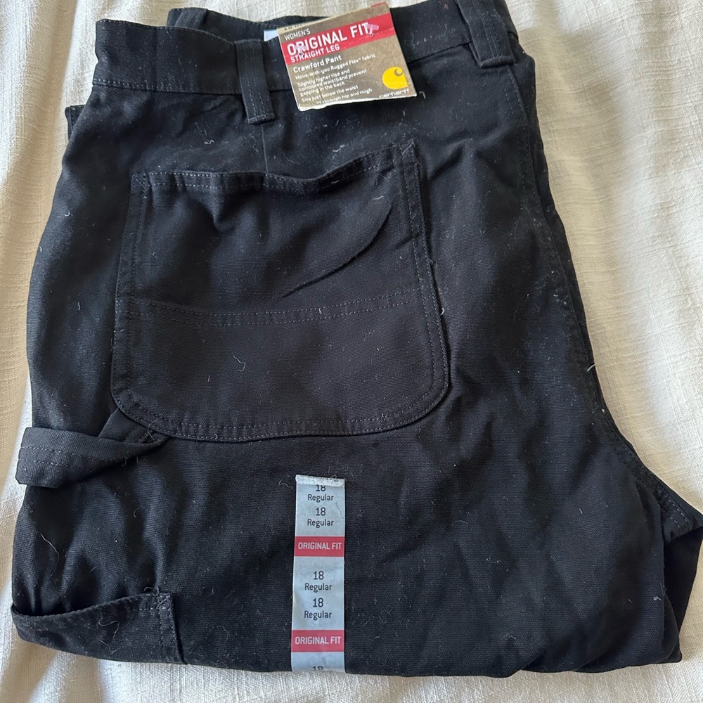 Black Carhartt Original Fit Pants